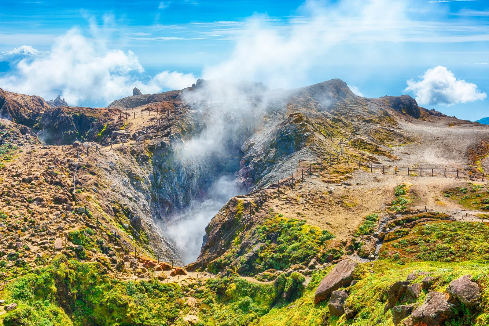 La Soufrière, volcan actif de Guadeloupe